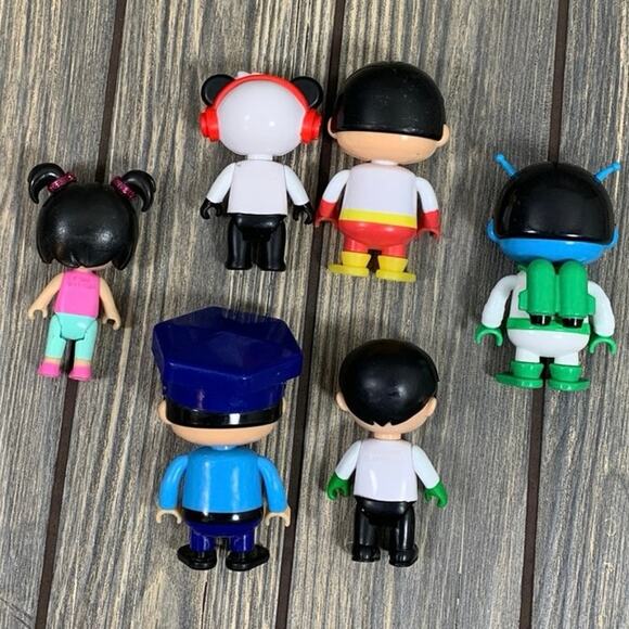 Ryans World Action Figures Police Panda Remka Alien Professor Toy Lot 6 3 Inch - Picture 5 of 5